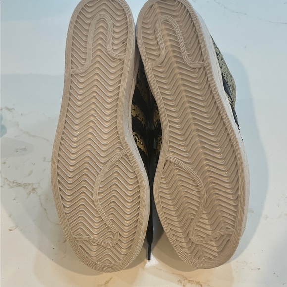 Adidas Women's Black and Gold High-Top Sneakers - Picture 7 of 10